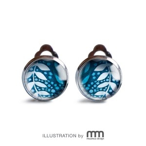 Delikatne listki klipsy