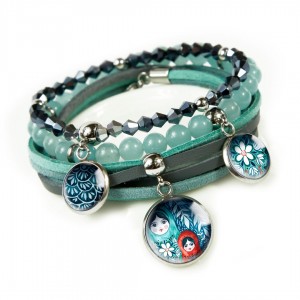 Matrioszki zestaw bransoletek