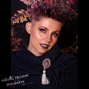 Płonące serce w srebrze