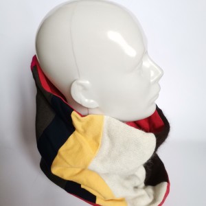 komin patchworkowy boho handmade kolorowy ciepły