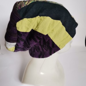 Czapka damska codzienna patchworkowa