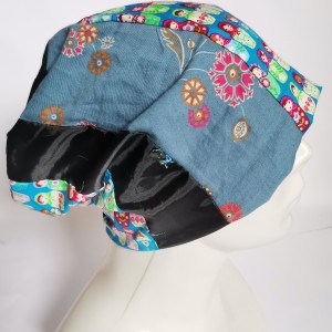 MAŁA! Czapka damska codzienna patchworkowa