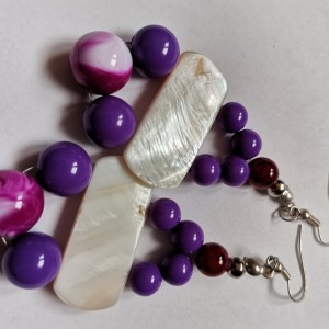 kolczyki wiszące etno boho