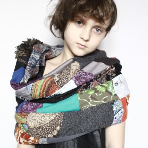 komin patchworkowy boho handmade kolorowy ciepły