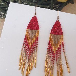 Kolczyki Red Gold Sticks