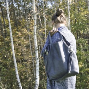 TORBA HOBO XXL - GRAFIT