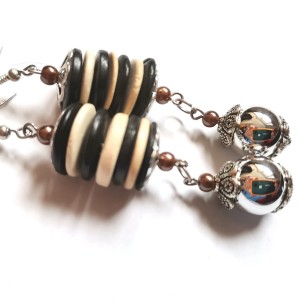 kolczyki wiszące etno boho