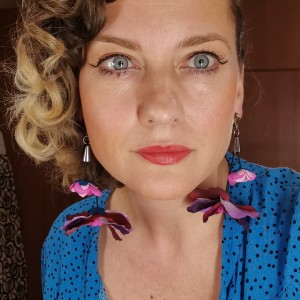 Klipsy kwiatowe długie i lekkie