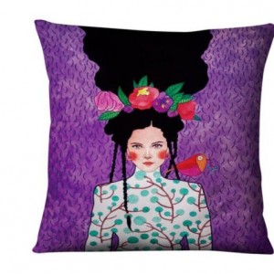 poszewka na poduszkę z wizerunkiem kobiety