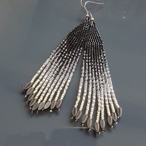 Kolczyki Czarne Crystal