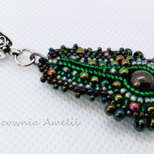 pawie piórko zawieszka