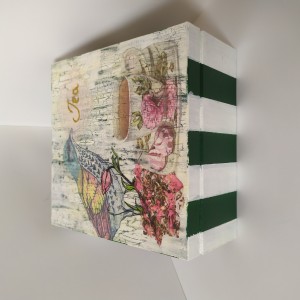 Herbaciarka zielona decoupage