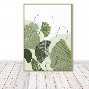 Grafika autorska - miłorząb liście, plik cyfrowy do pobrania, wydrukuj jak chcesz