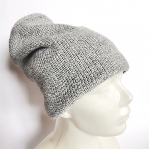 czapka wiosenna szara damska