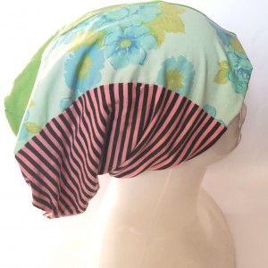 Czapka damska  patchworkowa