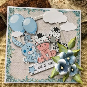 077,Kartka na roczek dla chłopca