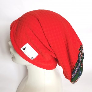 Czapka wiosenna pomarańcz smerfetka