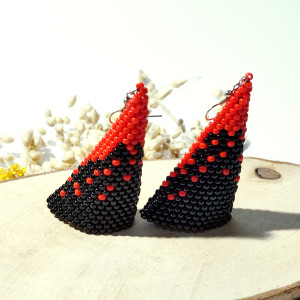 Tinkerbell - kolczyki z koralików Halloween