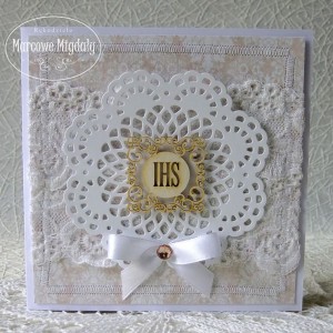 Kartka z okazji Komunii Świętej z kieszonką na banknoty