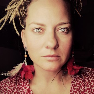 Klipsy etno boho wiszące piora