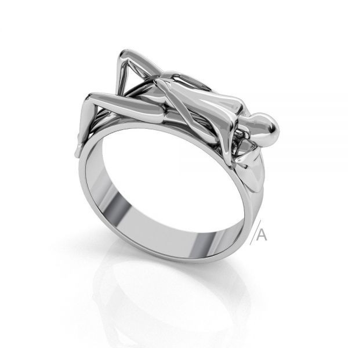 pierścionek LOVERS- srebro