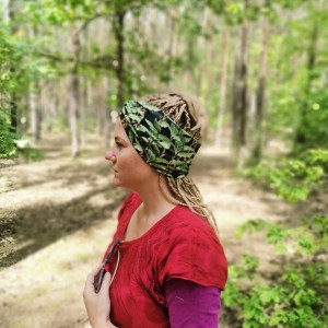 Opaska w liście turbanowa