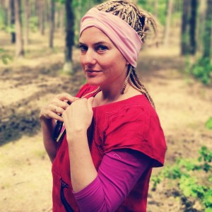 Opaska pastelowy rozowa turbanowa