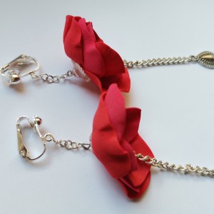 Klipsy kwiatowe lekkie