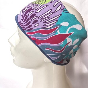 Opaska kolorowa w kwiaty