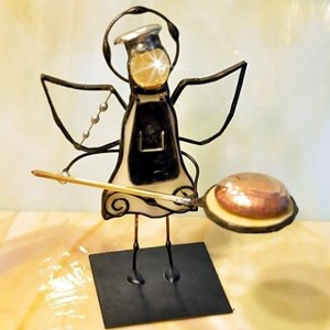 Aniołek witrażowy 3D  piekarz