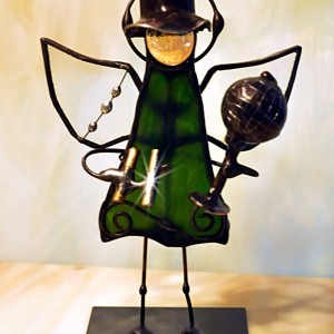 Aniołek witrażowy 3D  podróżnik/podróżniczka