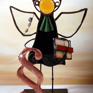 Aniołek witrażowy 3D  prawnik