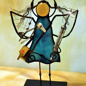 Aniołek witrażowy 3D  stomatolog