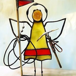 Aniołek witrażowy 3D  taternik