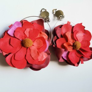 Klipsy kwiatowe lekkie