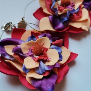 Klipsy kwiatowe lekkie