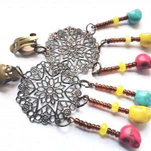 Klipsy etno boho folk