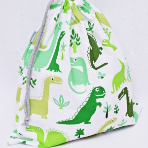 Worek na buty worek na kapcie do przedszkola do szkoły worek szkolny na ubrania dinozaury