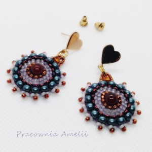 kolczyki z sercem