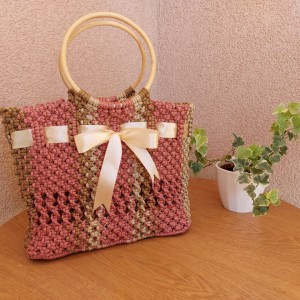 Koszyczek torba makrama