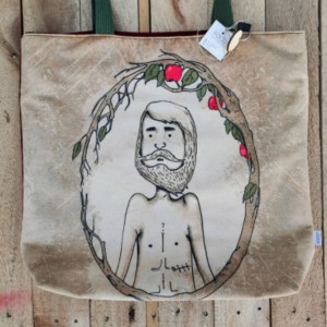 Torba welurowa z nadrukiem ADAM Z RAJU