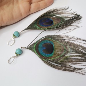 Kolczyki piora  lekkie