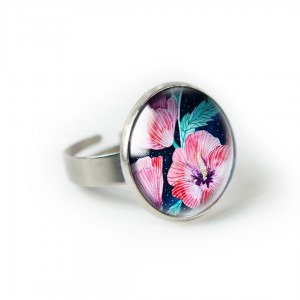 Hibiskus pierścionek