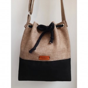 Torebka listonoszka wiązana