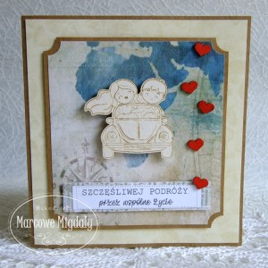 Kartka ślubna Szczęśliwej Podróży