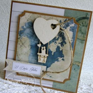 Kartka ślubna dla podróżników