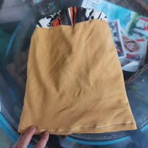 Czapka przejściówka musztardowa