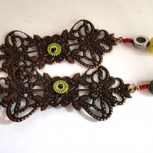 Klipsy etno boho długie folk