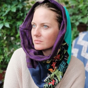 Komin patchworkowy kolorowy