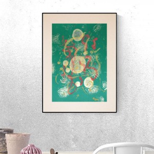 abstrakcyjna rysunek A3,  minimalistyczna grafika do sypialni, abstrakcja obraz do salonu